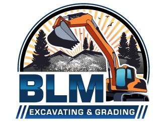 BLM Excavating & Grading LLC logo design by Suvendu