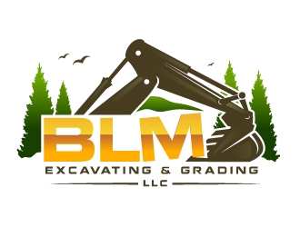 BLM Excavating & Grading LLC logo design by Suvendu