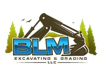 BLM Excavating & Grading LLC logo design by Suvendu