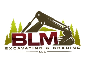 BLM Excavating & Grading LLC logo design by Suvendu