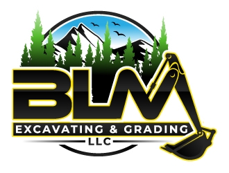 BLM Excavating & Grading LLC logo design by Suvendu