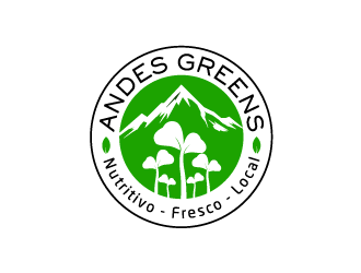 Company name: ANDES GREENS . Slogan: Nutritivo - Fresco - Local logo design by yans