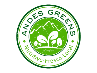 Company name: ANDES GREENS . Slogan: Nutritivo - Fresco - Local logo design by akilis13