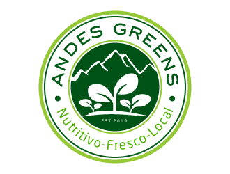 Company name: ANDES GREENS . Slogan: Nutritivo - Fresco - Local logo design by akilis13