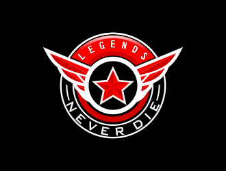 Legends Never Die logo design by haidar