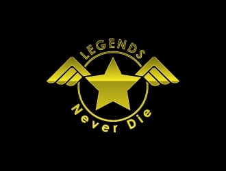 Legends Never Die logo design by chumberarto