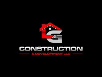 LG Construction & Development LLC logo design by haidar