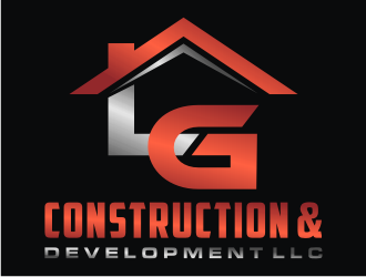 LG Construction & Development LLC logo design by bricton