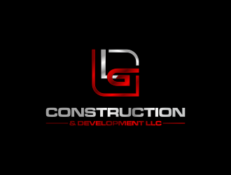 LG Construction & Development LLC logo design by haidar