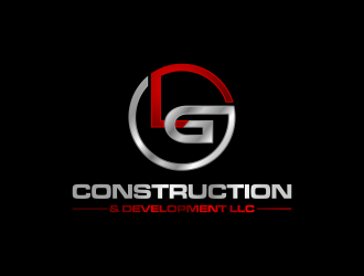 LG Construction & Development LLC logo design by haidar