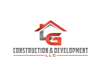 LG Construction & Development LLC logo design by bricton