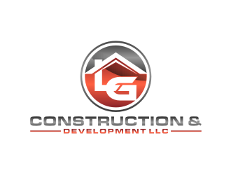 LG Construction & Development LLC logo design by bricton