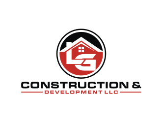 LG Construction & Development LLC logo design by bricton