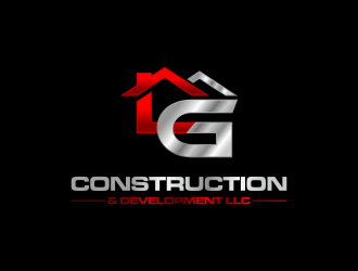 LG Construction & Development LLC logo design by haidar