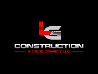 LG Construction & Development LLC logo design by haidar