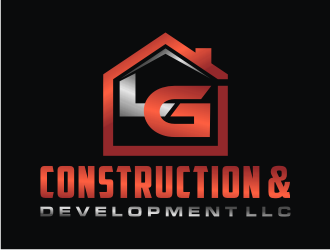 LG Construction & Development LLC logo design by bricton