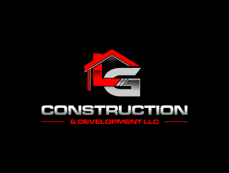 LG Construction & Development LLC logo design by haidar