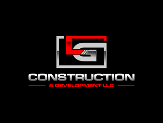 LG Construction & Development LLC logo design by haidar