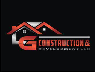 LG Construction & Development LLC logo design by bricton