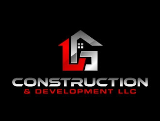 LG Construction & Development LLC logo design by maze