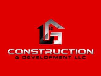 LG Construction & Development LLC logo design by maze