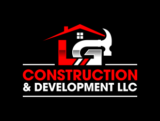 LG Construction & Development LLC logo design by ingepro