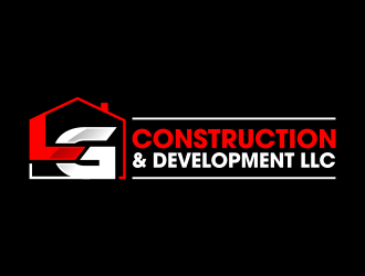 LG Construction & Development LLC logo design by ingepro