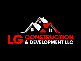 LG Construction & Development LLC logo design by ingepro