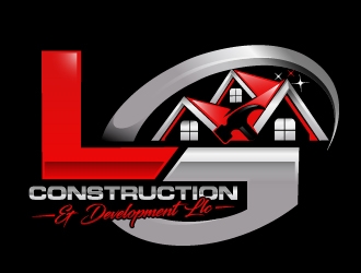 LG Construction & Development LLC logo design by Suvendu