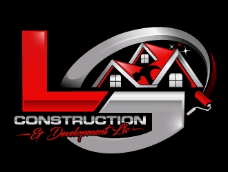 LG Construction & Development LLC logo design by Suvendu