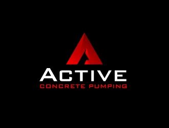 ACTIVE Concrete Pumping logo design by AamirKhan