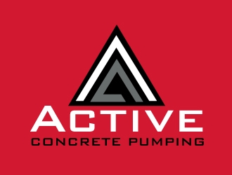 ACTIVE Concrete Pumping logo design by AamirKhan