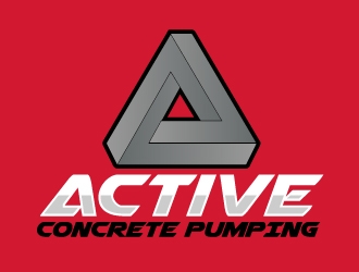 ACTIVE Concrete Pumping logo design by AamirKhan