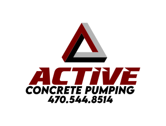 ACTIVE Concrete Pumping logo design by ingepro