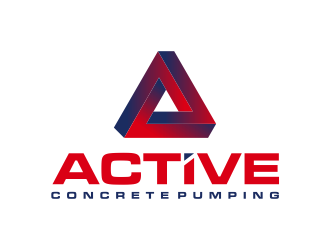 ACTIVE Concrete Pumping logo design by scolessi