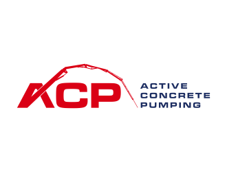 ACTIVE Concrete Pumping logo design by scolessi