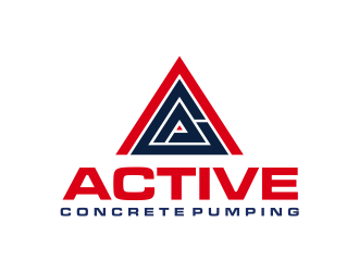 ACTIVE Concrete Pumping logo design by scolessi