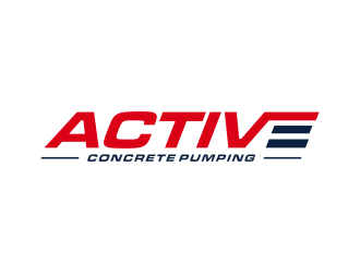 ACTIVE Concrete Pumping logo design by scolessi