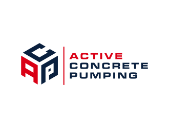 ACTIVE Concrete Pumping logo design by scolessi