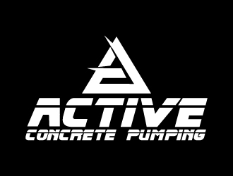 ACTIVE Concrete Pumping logo design by KDesigns