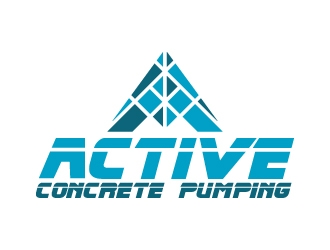 ACTIVE Concrete Pumping logo design by KDesigns