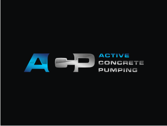 ACTIVE Concrete Pumping logo design by bricton