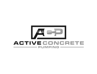 ACTIVE Concrete Pumping logo design by bricton