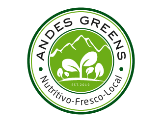 Company name: ANDES GREENS . Slogan: Nutritivo - Fresco - Local logo design by akilis13