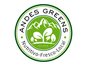 Company name: ANDES GREENS . Slogan: Nutritivo - Fresco - Local logo design by akilis13