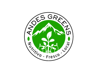 Company name: ANDES GREENS . Slogan: Nutritivo - Fresco - Local logo design by yans