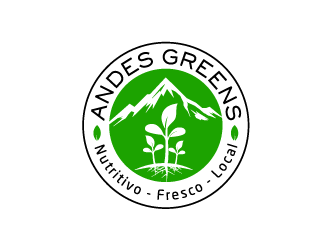 Company name: ANDES GREENS . Slogan: Nutritivo - Fresco - Local logo design by yans