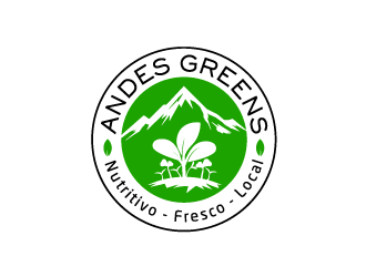 Company name: ANDES GREENS . Slogan: Nutritivo - Fresco - Local logo design by yans