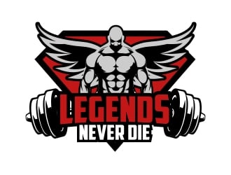Legends Never Die logo design by MarkindDesign