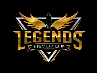 Legends Never Die logo design by jaize